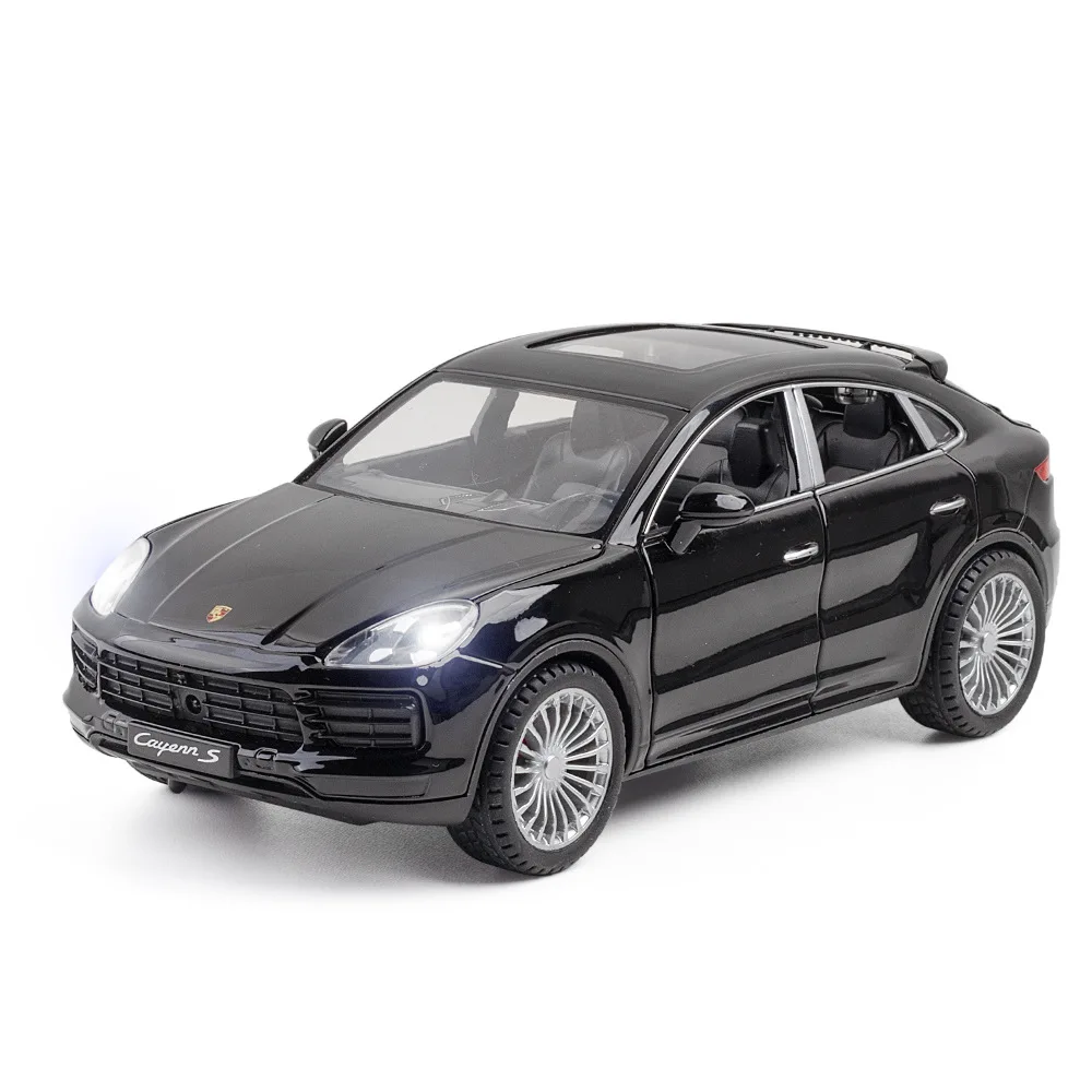 1:24 Scale S 911 Car Model Toy Doors Opened Sound Light Cars Pull Back Rubber Tires Models Educational Gifts