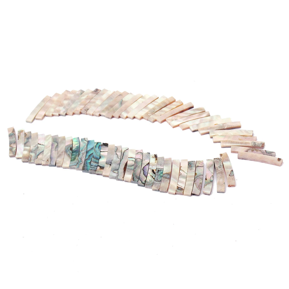 

10 Pcs Abalone and The Guitar Inlays Saddle Purfling Strip Trim Shell
