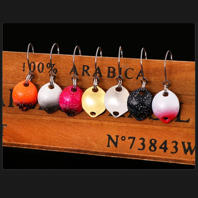 1Pc 1.4cm 1.8g Multicolor Mini Spoon lure Hard Bait Spinnerb