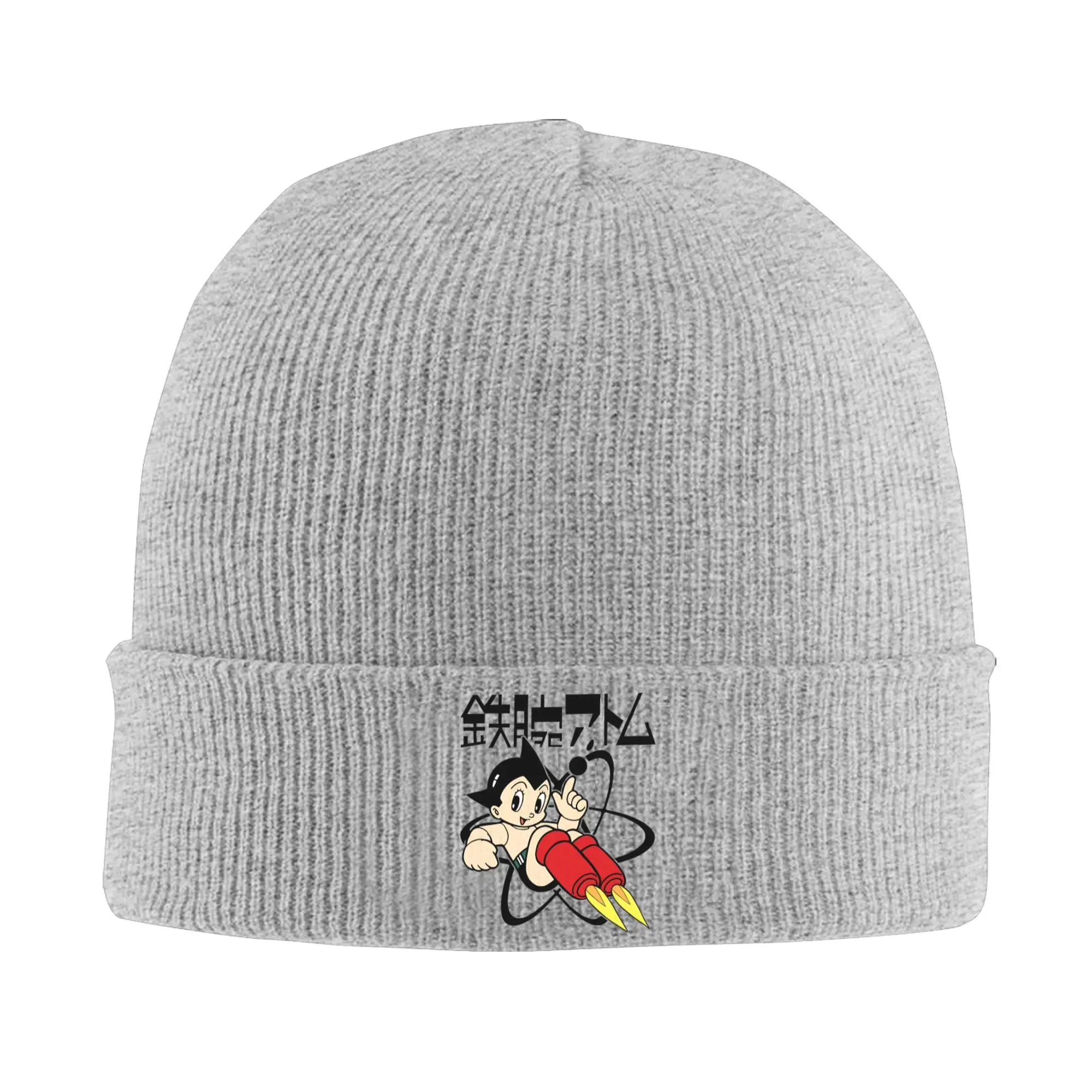 Tetsuwan Atomu Astro Boy Knitted Hat Beanie Autumn Winter Hat Warm Unisex  Hip-hop Astroboy  Caps for Men Women Gift,