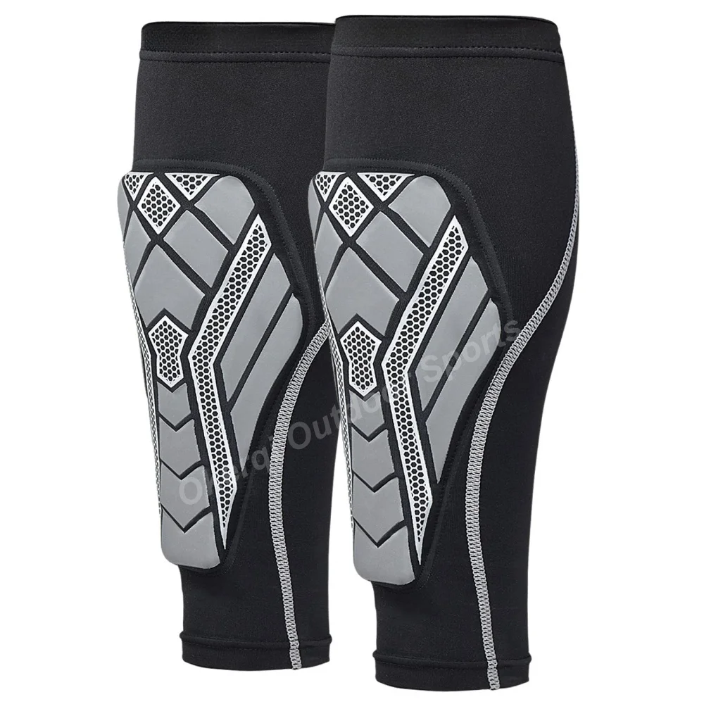 

1Pair Calf Compression Sleeves with EVA Pad for Men Women - Leg Support for Shin Splints - Shin Guards for Running Football