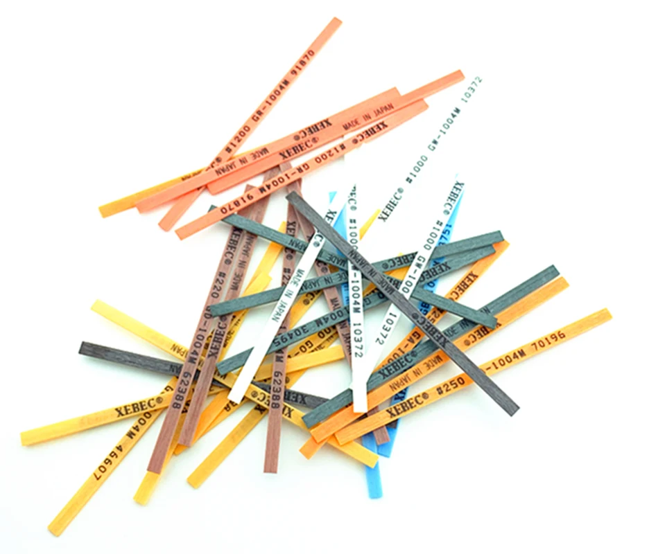 Jrealmer – ensemble assorti de 8 pierres à aiguiser XEBEC 1004, 180 #220 #250 #400 #600 #800 #1000 #1200 #
