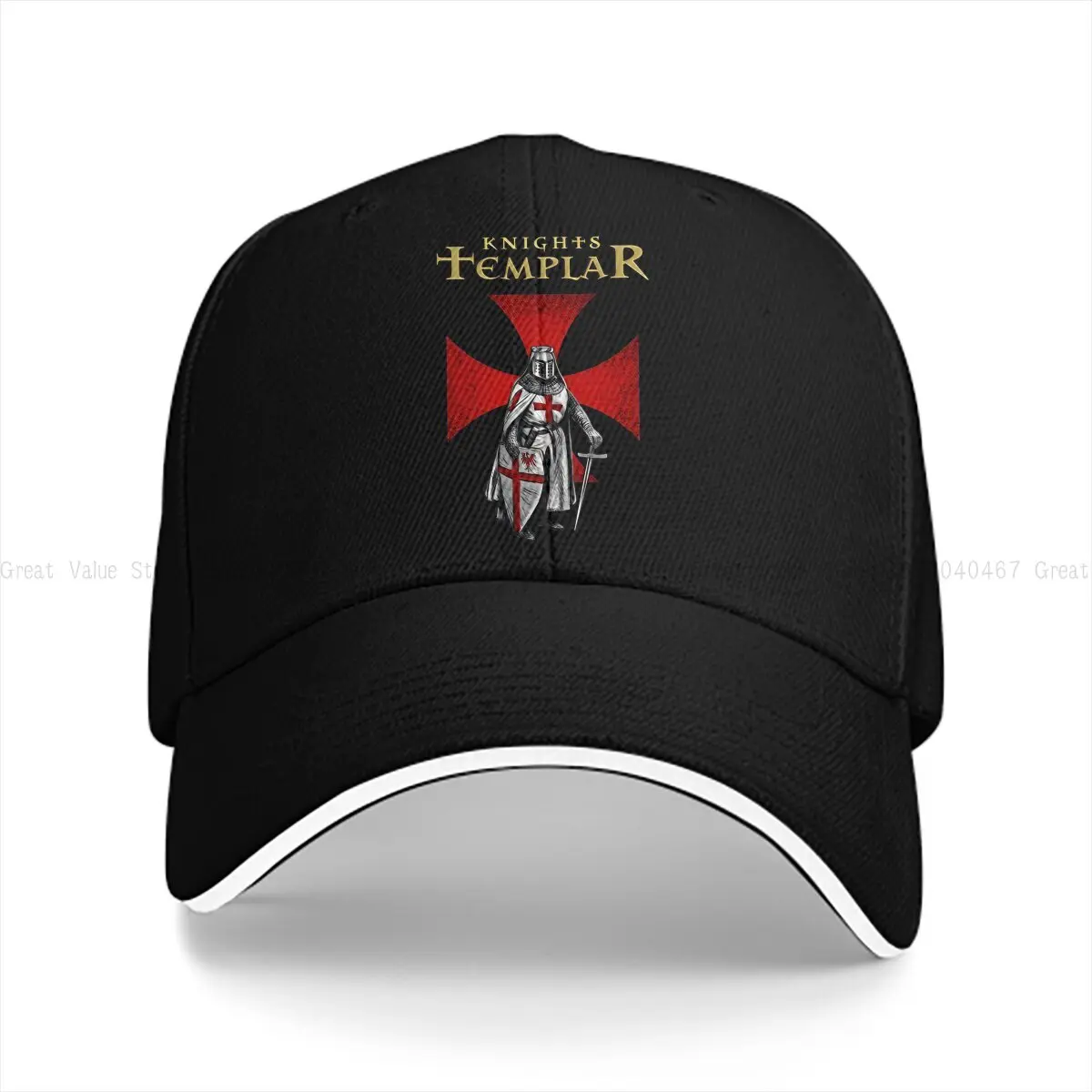 

Crusader Knights Templar With Christian Red Cross Baseball Caps Peaked Cap Knights Templar Sun Shade Hats for Men Women