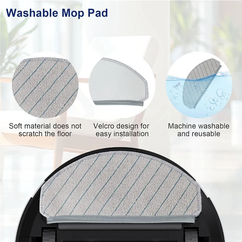 ABJY-ملحقات ل ECOVACS DEEBOT N20 Plus/ N20 PRO Plus روبوت فراغ استبدال أجزاء الجانب الرئيسي فرشاة تصفية المماسح