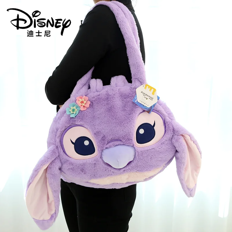 Disney Stitch Angel prosta i wszechstronna torba na ramię wypchane zwierzę torba kreskówka jeden torba na ramię prezent urodzinowy