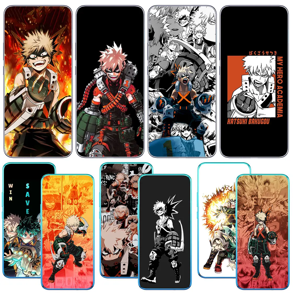 Чехол моя геройская Академия Katsuki Bakugo BNHA для телефона Samsung Galaxy A04 A14 A23 A34 A54 M23 M33 M52 M53 M30S M31 M51 M21 чехол