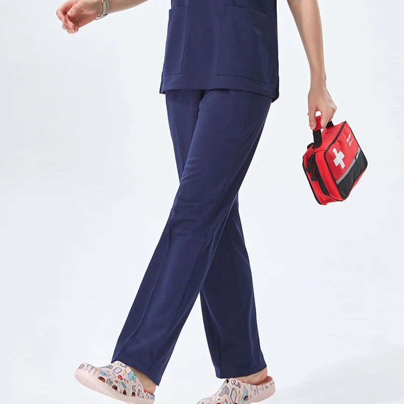 Pantaloni Scrub chirurgo clinico pantaloni Cargo traspiranti pantaloni chirurgici antistatici sanitari morbidi e lisci con tasca per le donne