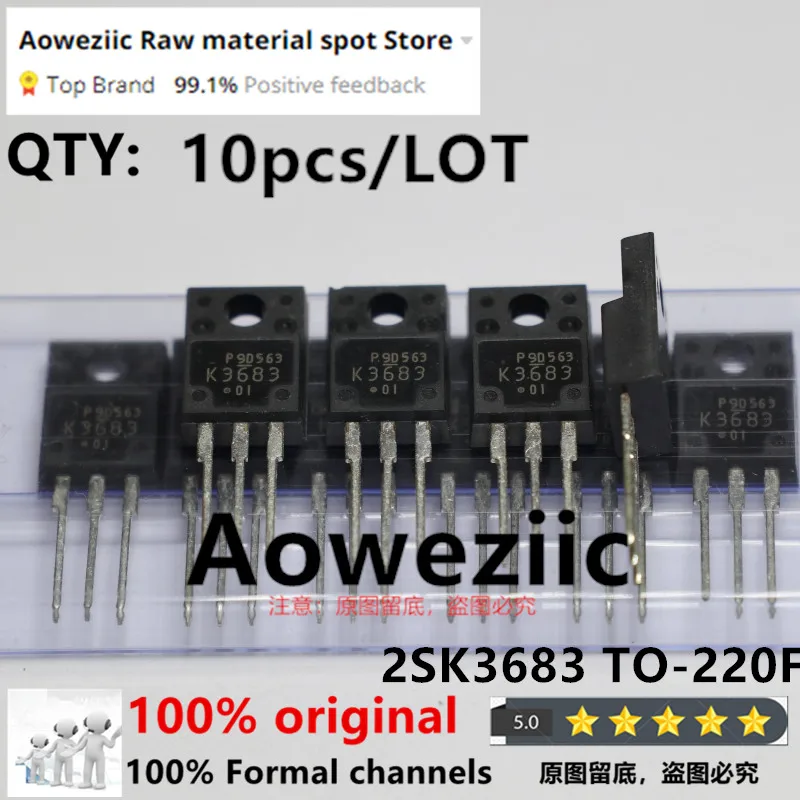 Aoweziic  100% New Imported Original   2SK3683  K3683  TO-220F  N-channel MOS FET  19A  500V