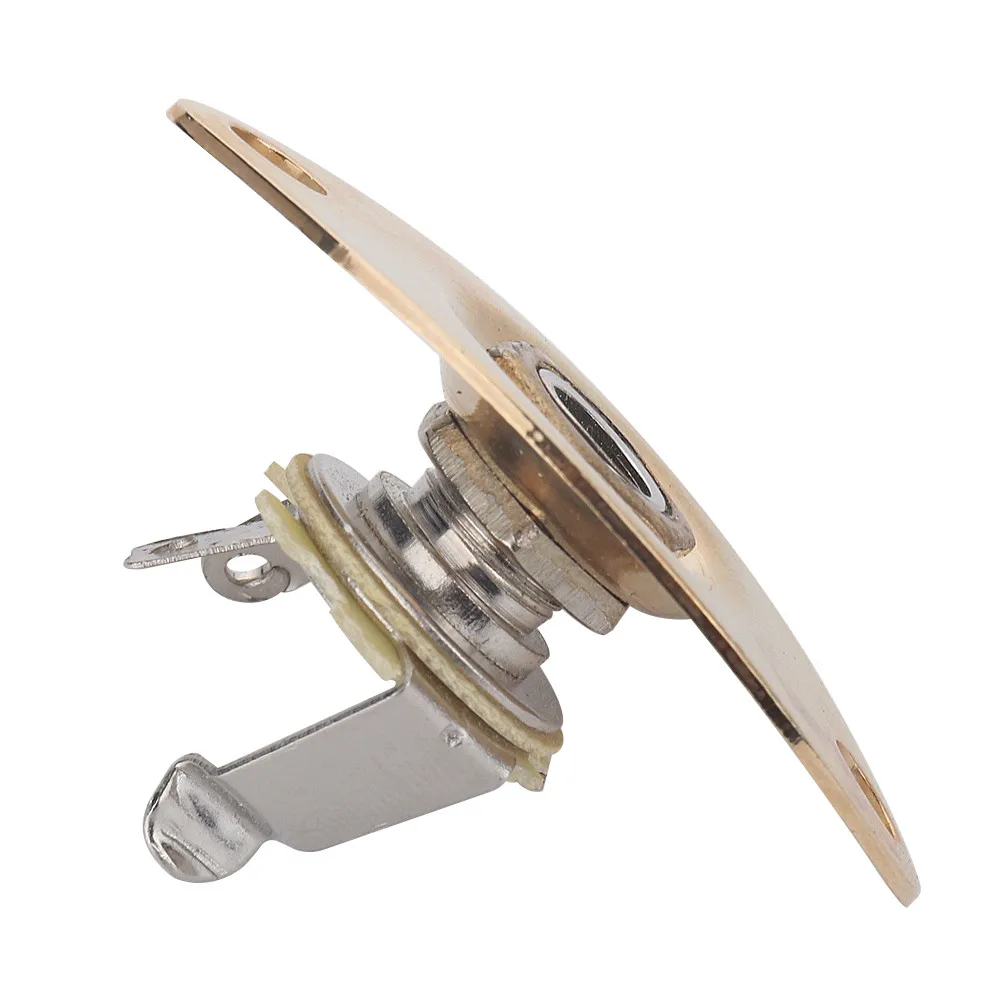 

1 шт. 1/4 "овальный входной разъем для гитары, моновыходная пластина, разъем для электрогитары