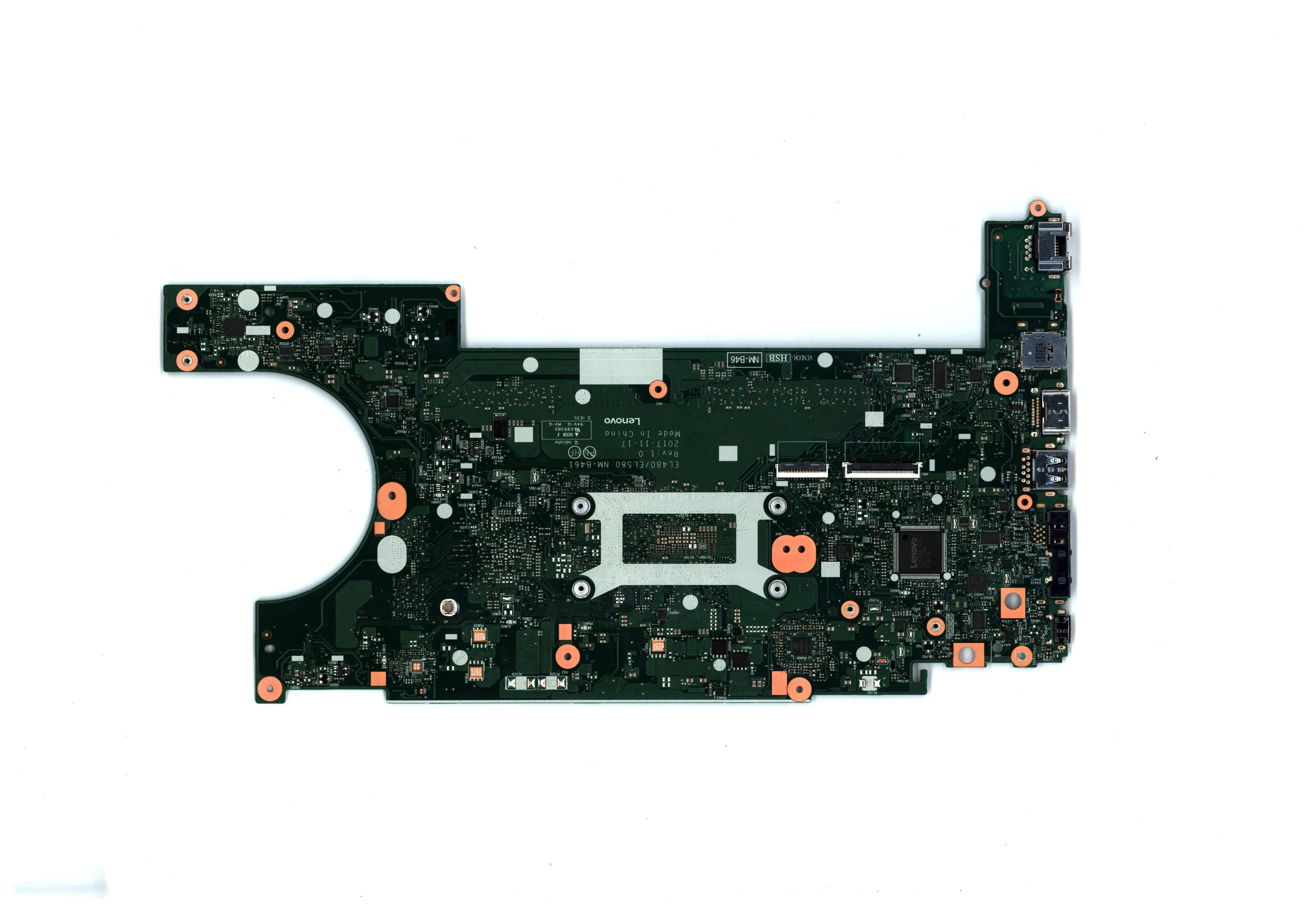 Imagem -02 - Placa-mãe para Laptops Lenovo Thinkpad L480 Placa-mãe Cpu I57300u Uma Fru 01lw351