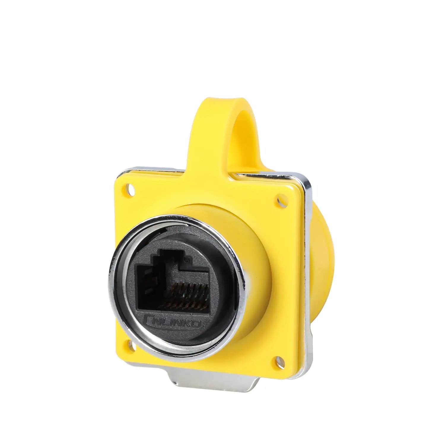 CNLINKO Industrial IP68 Waterproof RJ45 Connector-M24 Metal Shell Ethernet Plug & Socket, UL/TUV Certified for Stable Signal