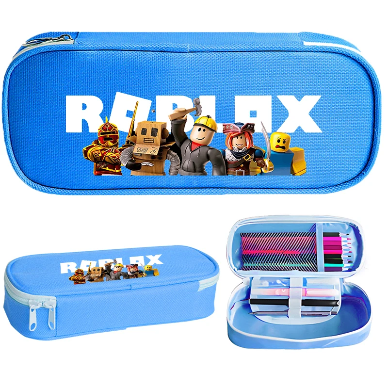 Roblox Pencil Case Student Product Girl Boy Pen Case Bag Game Anime Figure Large Capacity Pencil Box Pouch Stationery Supplies