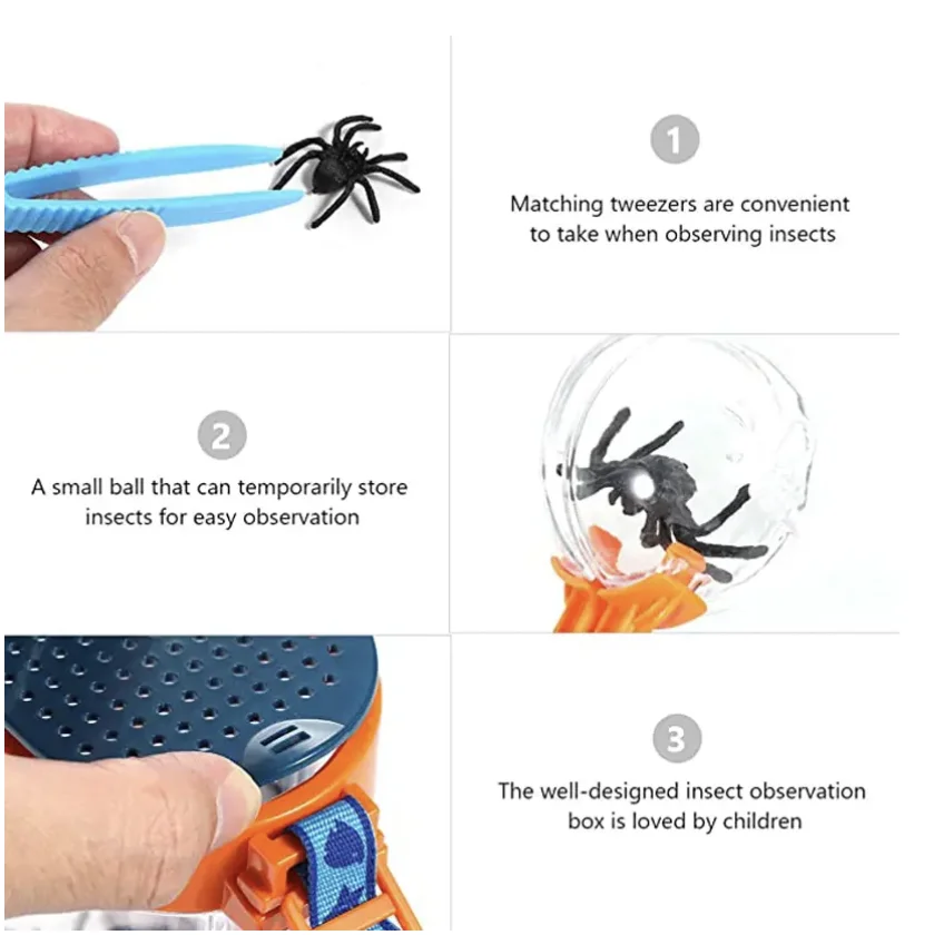 Insect Observation Box Transparent collect Outdoor Toy Set Capture Growth Scien Natural Exploration Child Tools Educational Toy