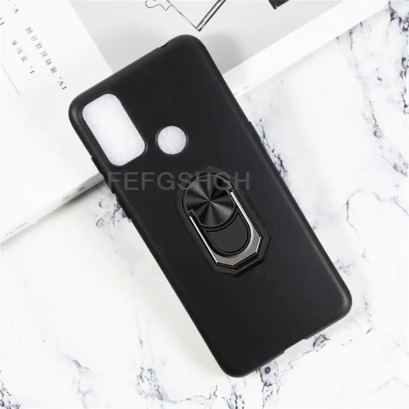 Мягкий силиконовый чехол из ТПУ с кольцом на палец для TCL 20Y 20E 6125F, чехол для телефона TCL 20E 20Y 6156D TCL20Y
