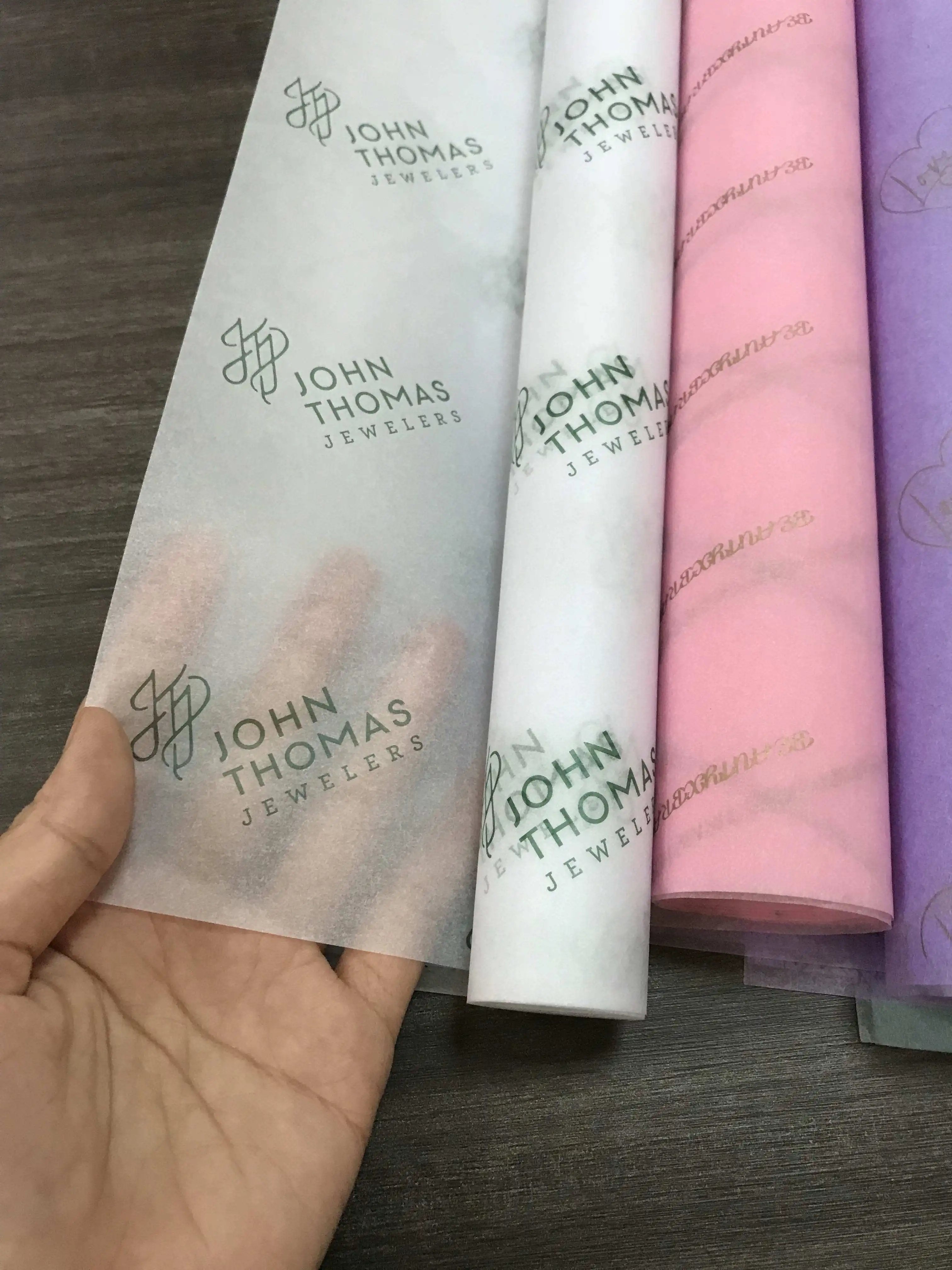 Luxury Custom Printed Branded Logo Packaging Tissue Wrapping Paper