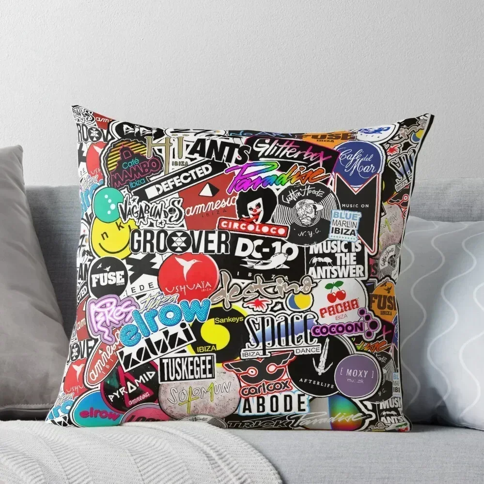 IBIZA CLUBS POSTER - 2022 EIVISSA Throw Pillow ornamental pillows for living room Sofas Covers bed pillows pillow