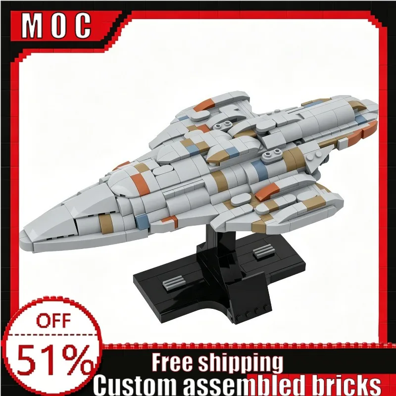 

622PCS Sci-Fi Large Interstellar Defence Cruiser Model Building Block Custom DIY Educational Assembly Toy Creative Birthday Gift