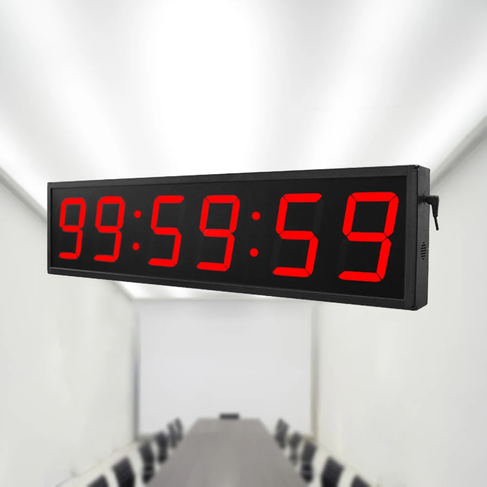 

Large Big Digital LED Wall Clock, Countdown Timer with Stopwatch, Alarm, Countdown Timer, 4 Inch
