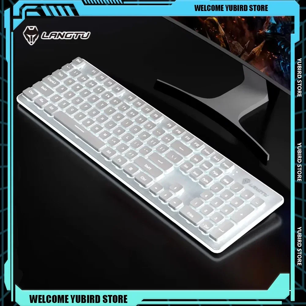 LangTu L1 Touch Silent Mechanical Wireless Office Keyboard Desktop Low Delay Backlight Wired Customize Esports Gaming Keyboards