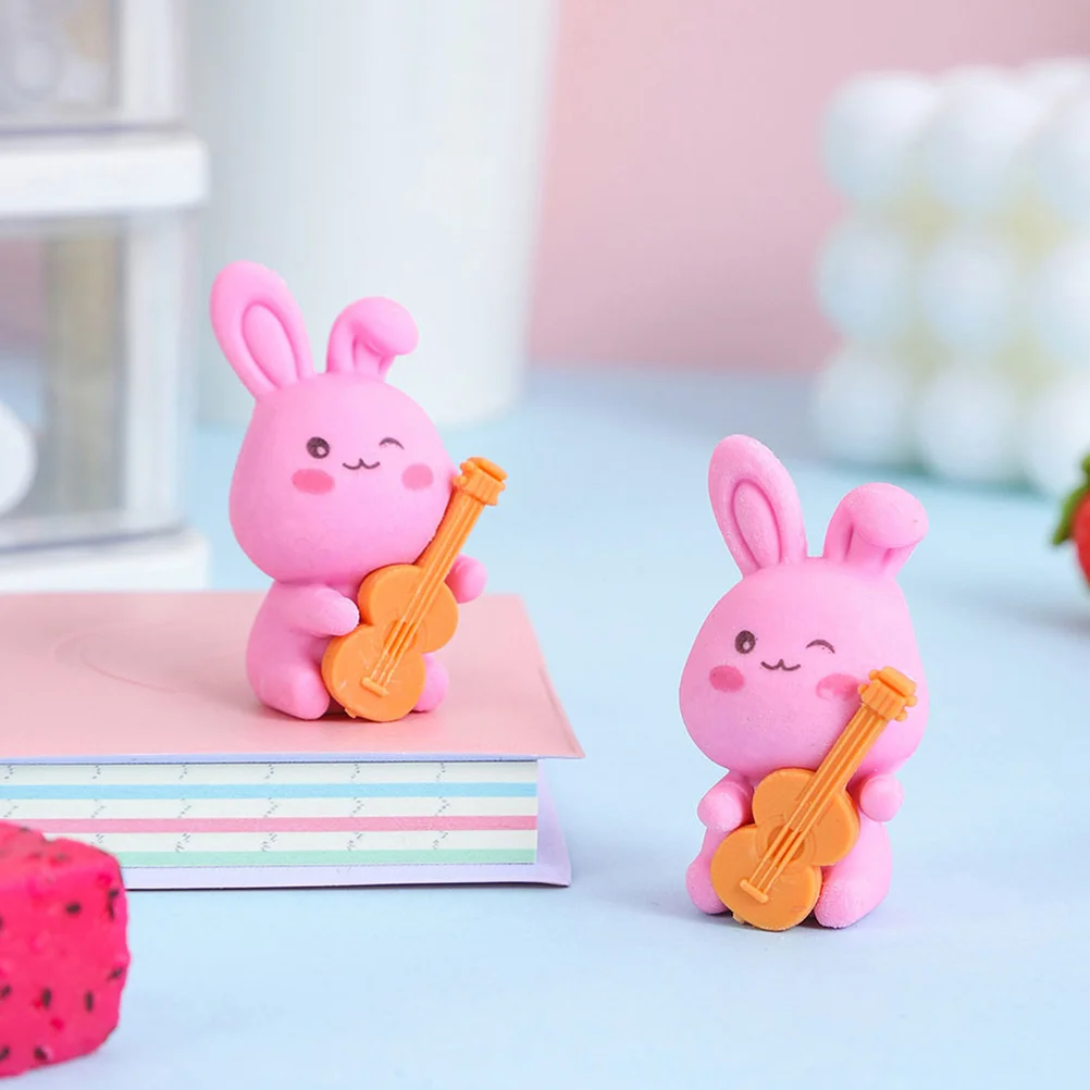 36 Pcs Rabbit Eraser Award Erasers Modeling Fun for Students Bunny Study Pencils Animal Child