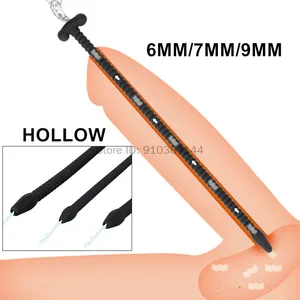 雄の中空尿道カテーテル尿尿尿症シリコンペニスプラグディルド拡張射精遅延玩具大人の大人 10ベストセールスシリコンサウンド-5