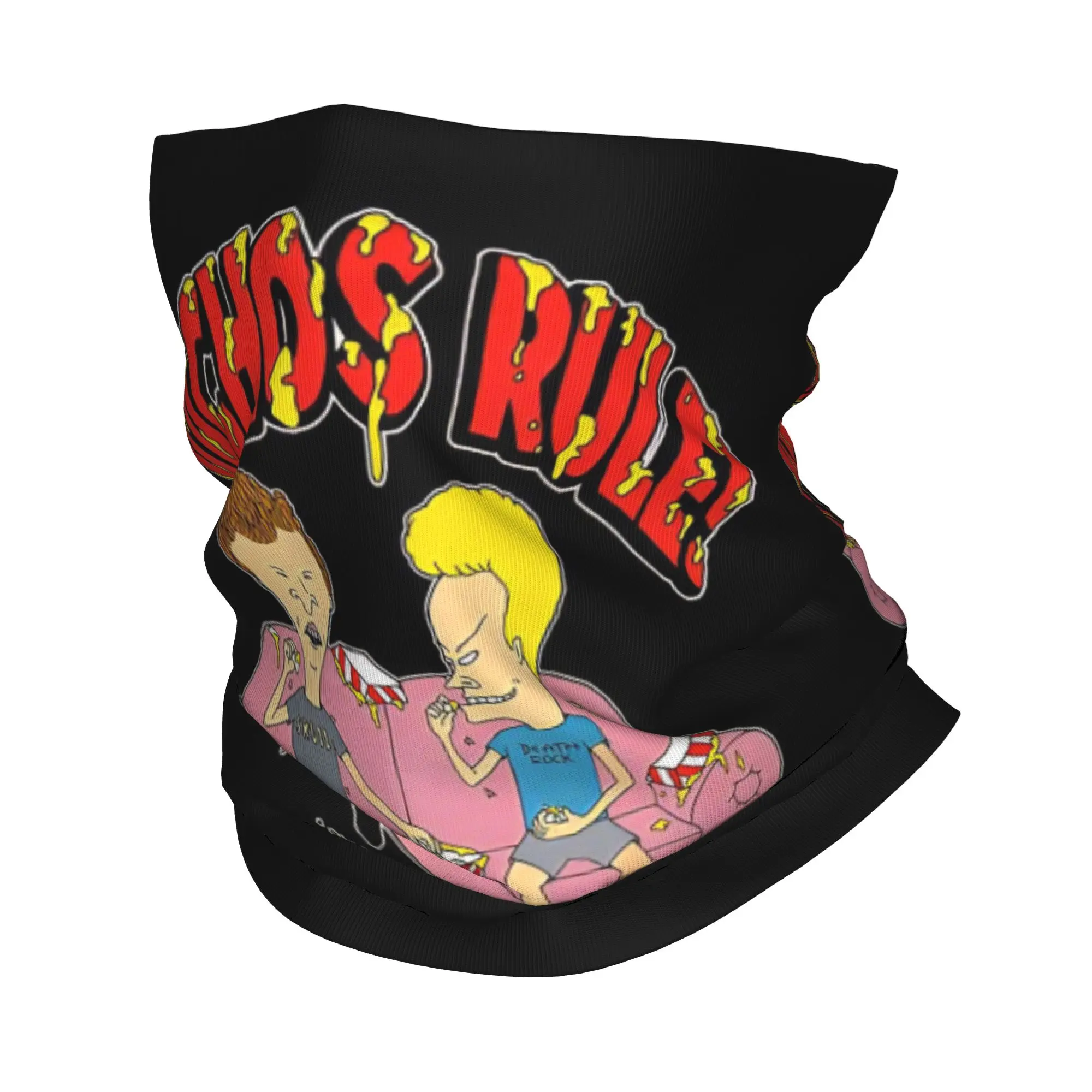 

Бандана-маска с принтом Beavis And Butthead Movie Horror Art, теплая балаклава для езды, унисекс, для взрослых