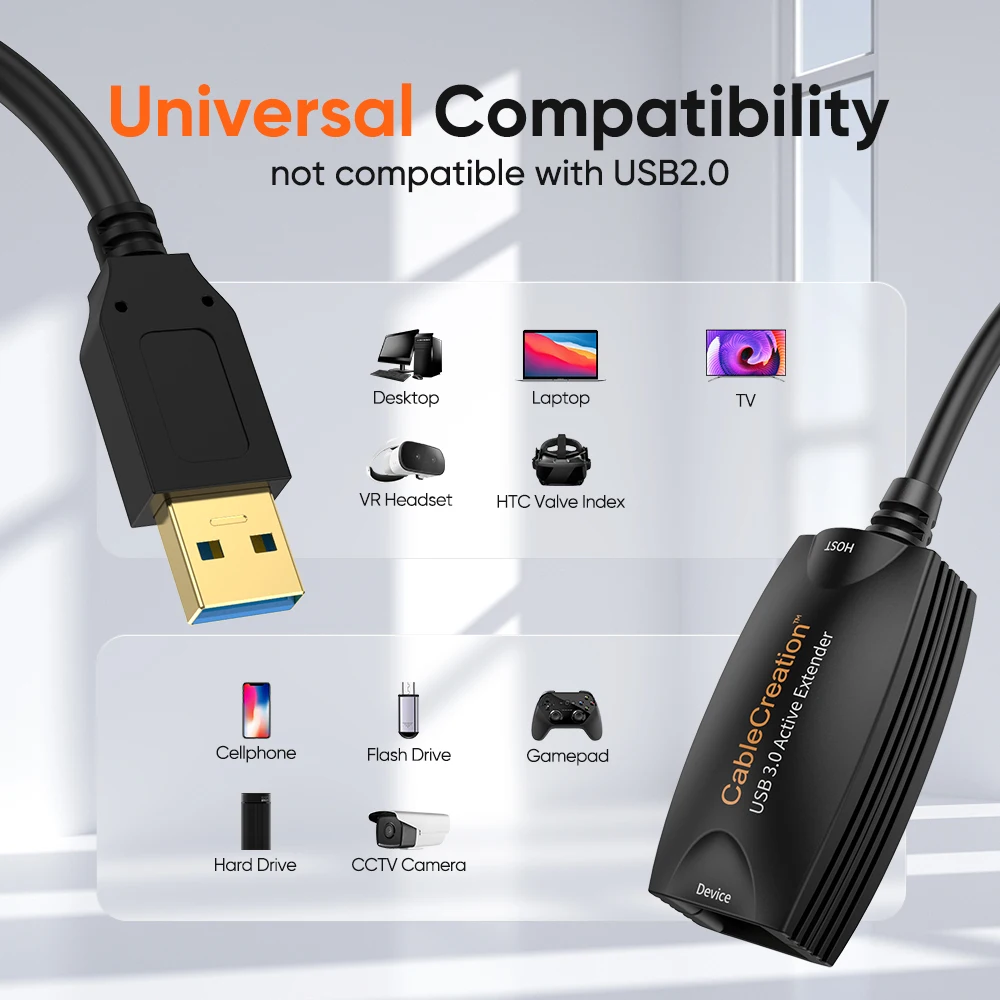 كابل تمديد USB USB3.0 كابل بيانات يعمل لاستشعار ماوس سطح المكتب كوة كويست 2 VR الكمبيوتر المحمول الذكي TV Xbox USB موسع الحبل