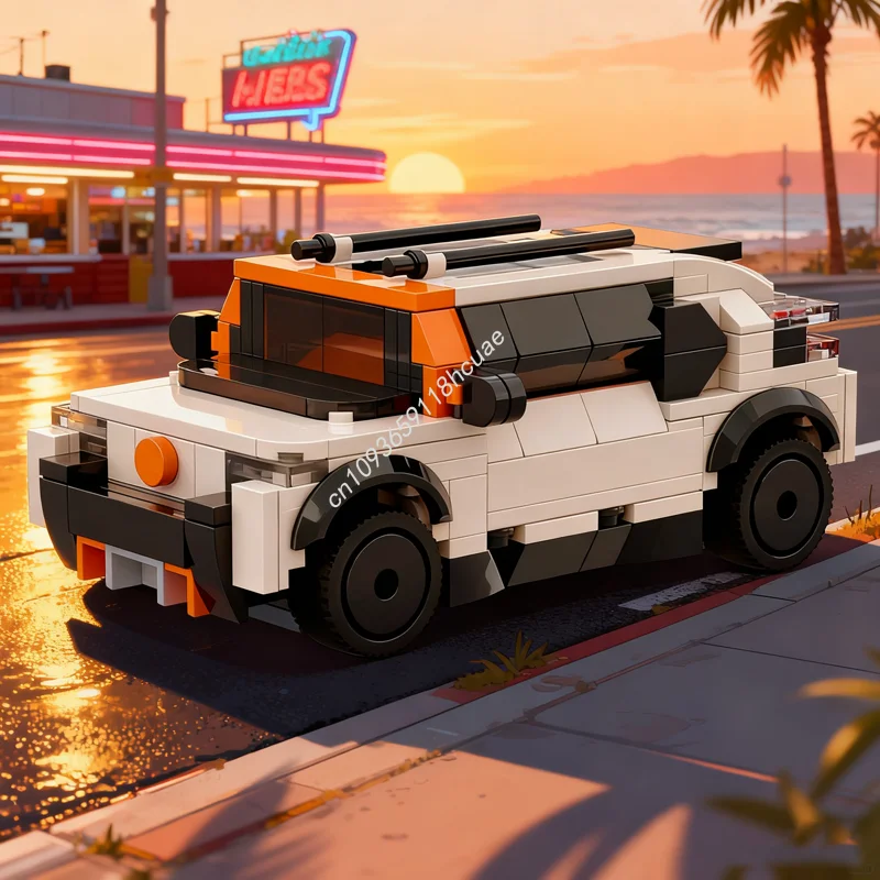 

351pcs MOC Citroen Oli City Champions Model Building blocks Architecture Assemble DIY toy Brick Kids Christmas gift Birthday