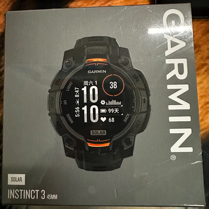Garmin Instinct 3 Solar BRIGHT 1.2-INCH AMOLED DISPLAY UP TO 18 DAYS DETAILED HEALTH AND WELLNESS FEATURES BUILT-IN FLASHLIGHT