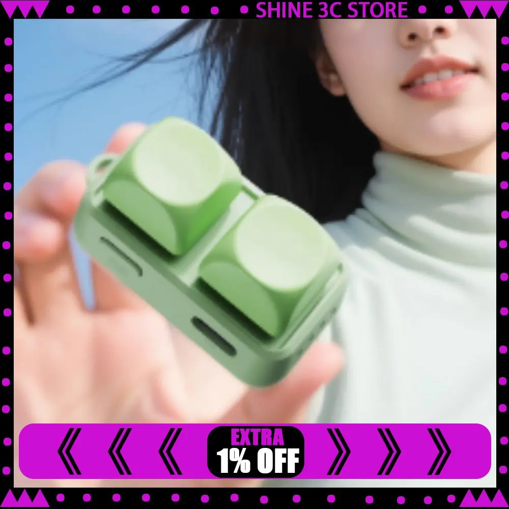 

HanLinYue Free2 Mini Portable Keyboard Bluetooth RGB Hot Swap Two-key E-book Page Turner PC Accessories for Tablet/phone/reader