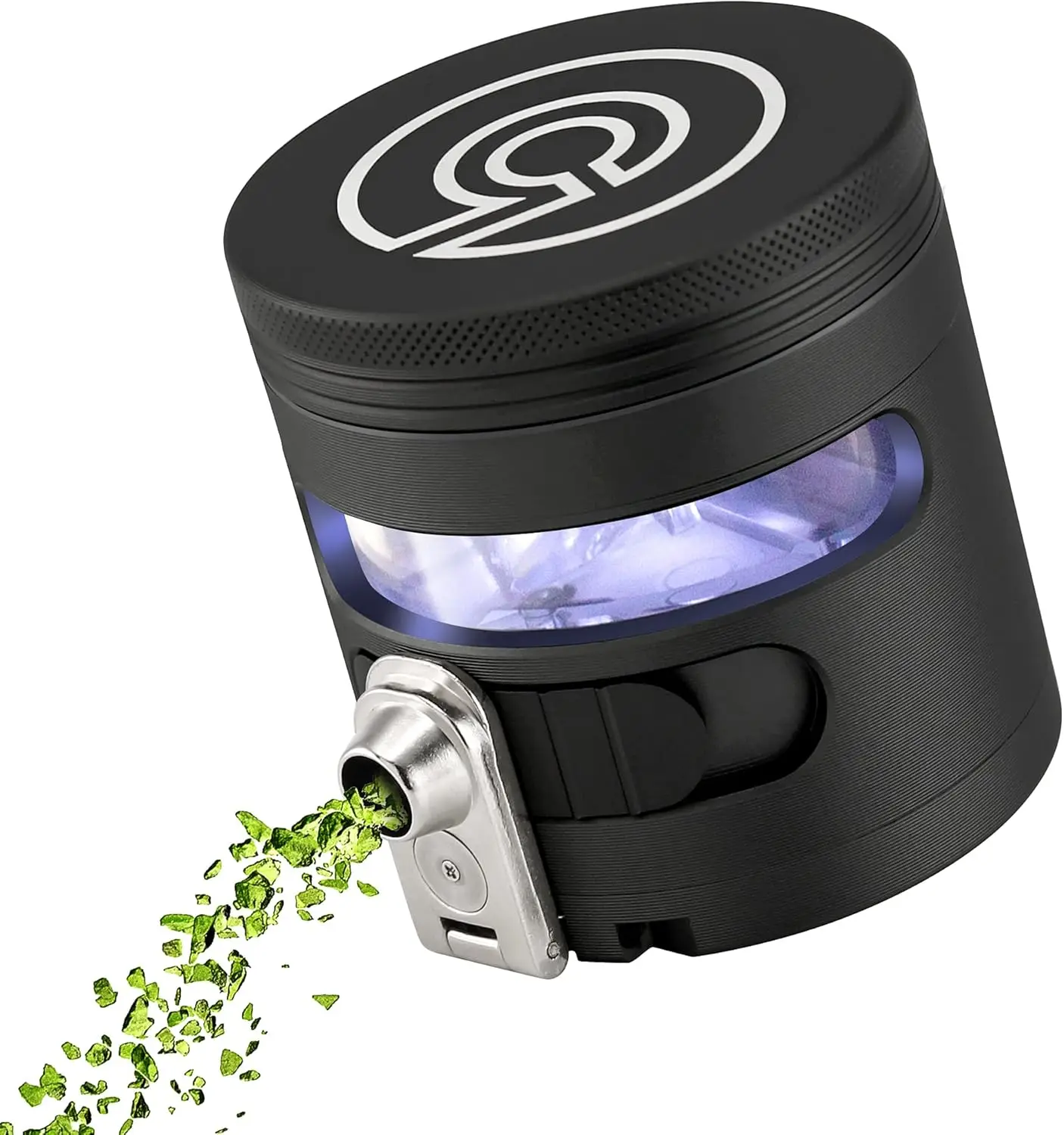 

Manual Grinder with Automatic Dispenser, Large 2.5" Aluminum Alloy for Home Kitchen Use