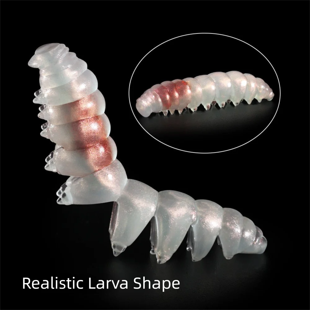 6/11 قطعة مادة TPR Spinpoler دودة فقيرة 6/11 قطعة مجموعة مجزأة الجسم الطعم الناعم المياه المالحة استخدام المياه العذبة استخدام دروب شوت معالجة #3