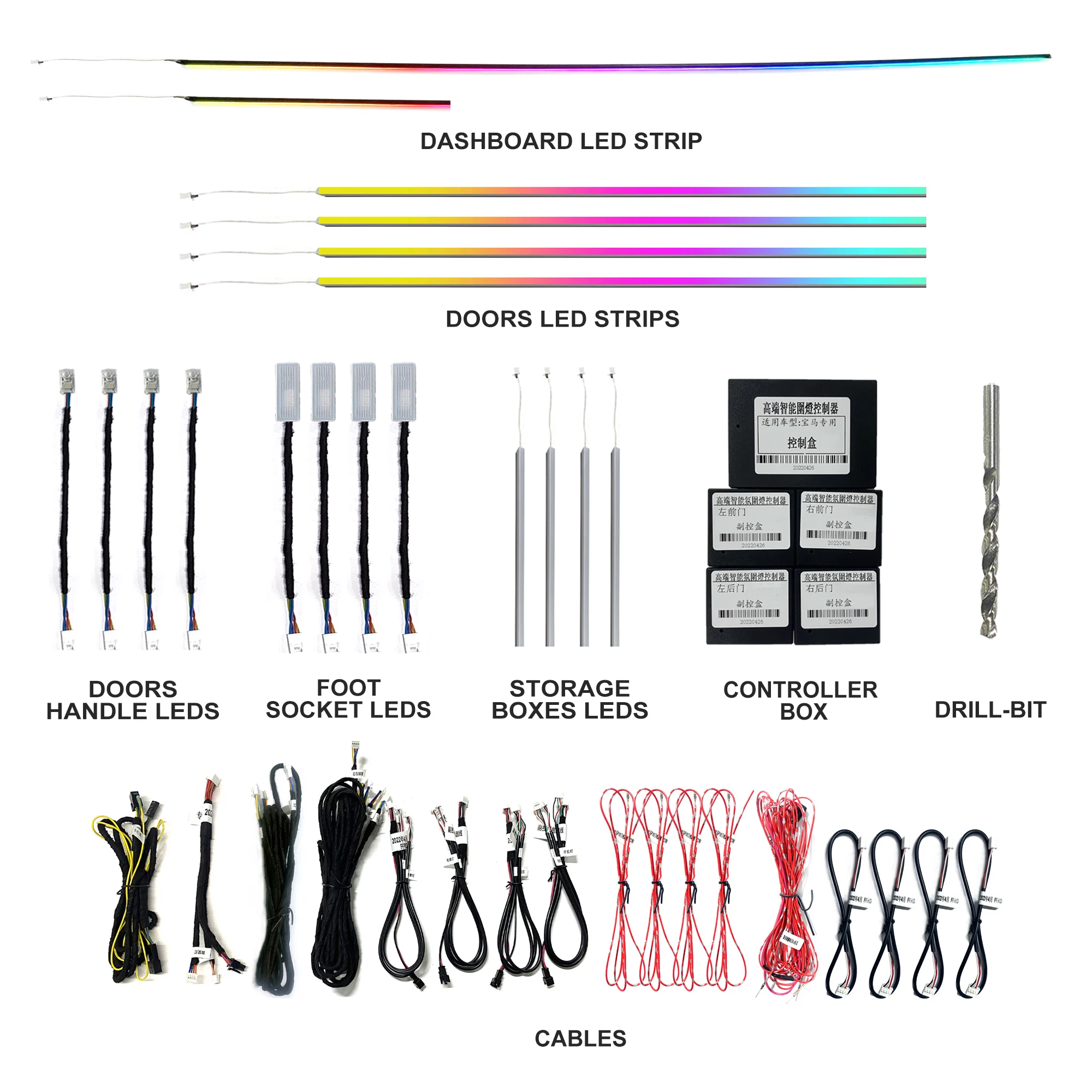 

Светодиодная подсветка Voyeego для интерьера автомобиля, аксессуары для BMW X3/X4