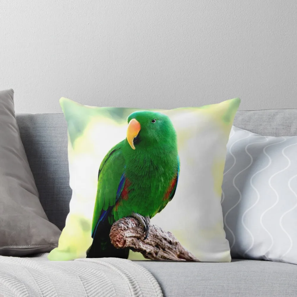 Eclectus Male Parrot Throw Pillow christmas supplies Pillow Covers Decorative Throw Pillow christmas ornaments 2024