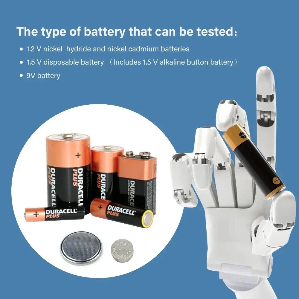 Imagem -04 - Digital Battery Capacidade Tester Aaa aa Baterias Botão Cell Tensão Check Meter Indicador Medição 1.5v 9v Bt168 Bt-168d