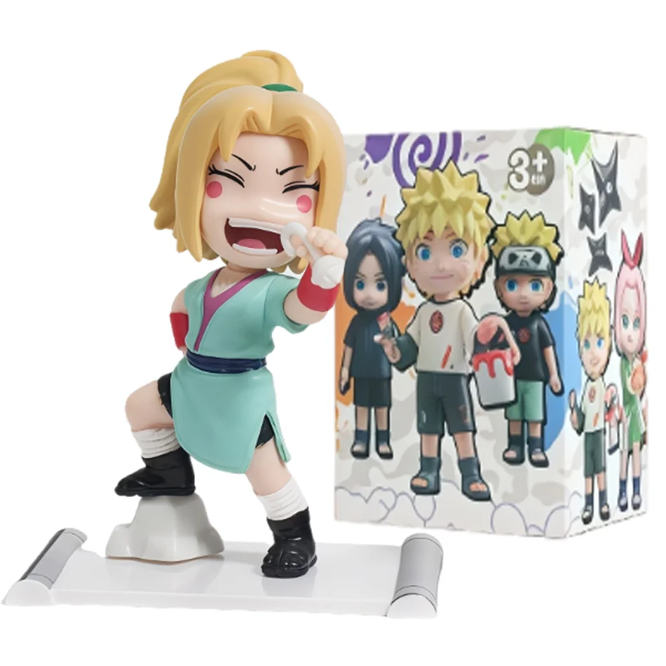 Blind Box Naruto Shippuden Kindheits-Serie Uzumaki Naruto Q-Version Überraschungsspielzeug Taschenanhänger Figuren Heimdekoration Schreibtisch-Deko – Detail 14