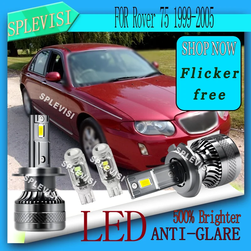

6000K Vehicle Headlight Kit with Quiet Cooling Fan 20000/LM 2pcs Low Beam Bulbs For Rover 75 1999 2000 2001 2002 2003 2004 2005