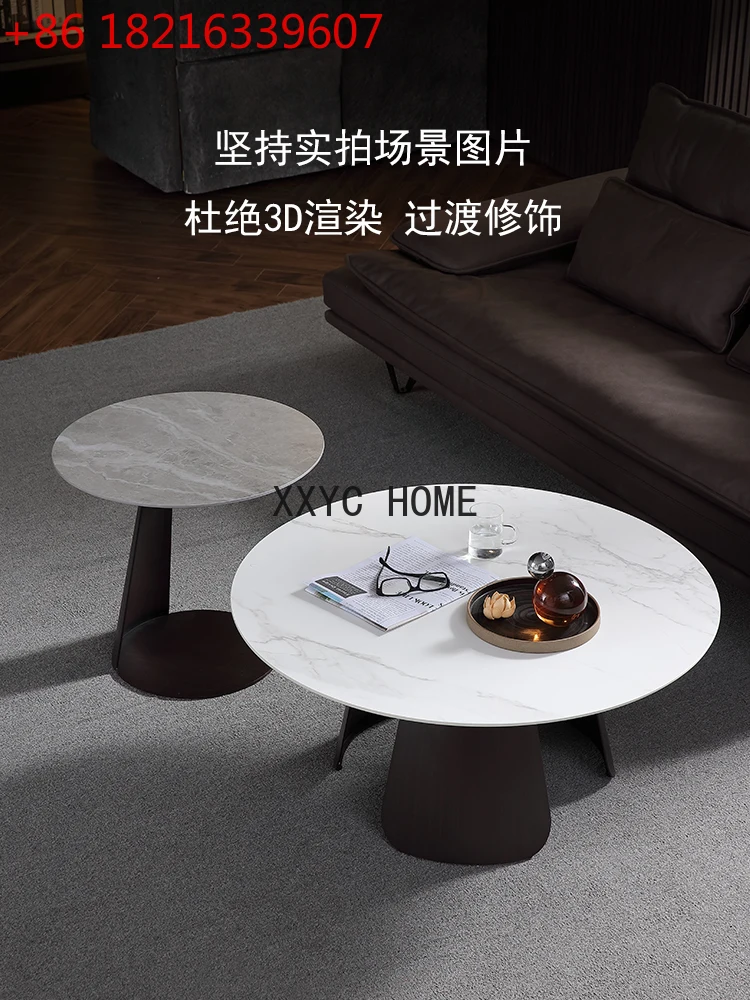 

Coffee Table round Tea Table Size round Combination Light Luxury Modern Coffee Table