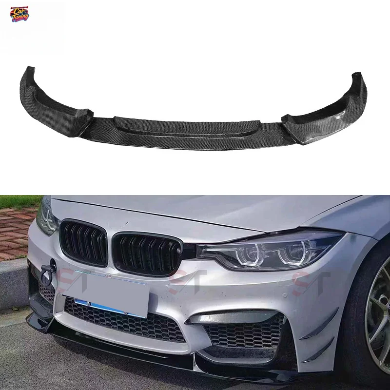 

Suitable for BMW 3 Series F30 F35 modified with Taiwan good go gg m3 carbon fiber front lip spoiler