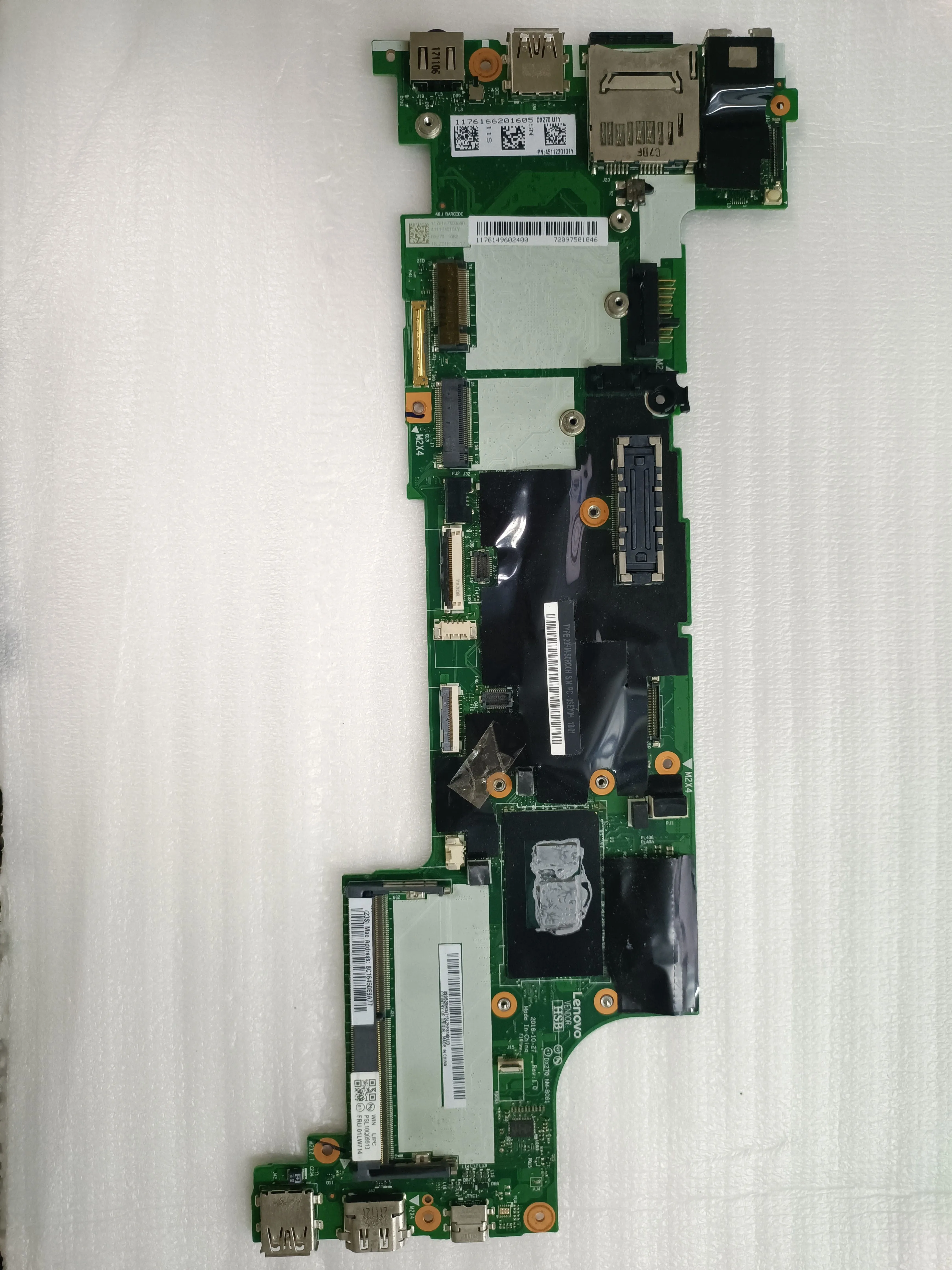 

For LENOVO Thinkpad X270 Notebook Mainboard NM-B061 I5-7300U 01LW714 01HY507 Laptop Motherboard