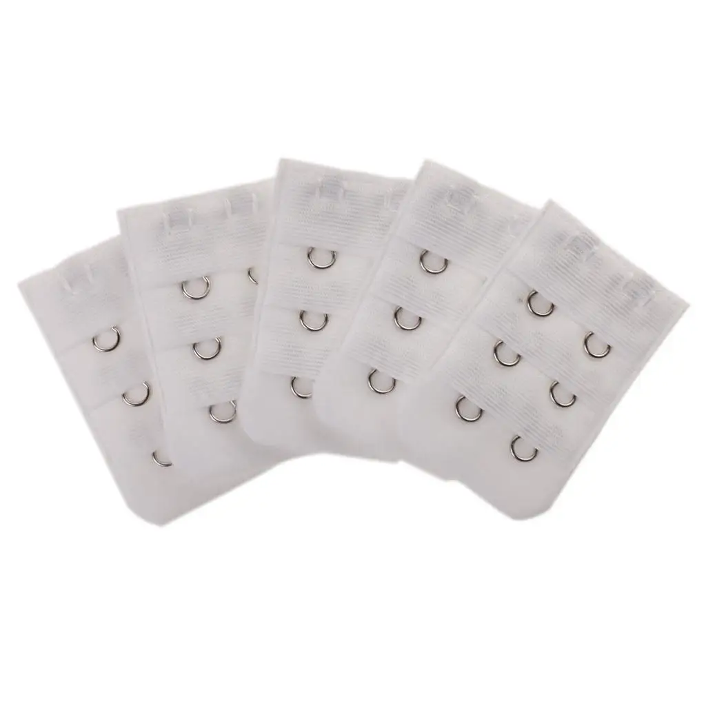 Strap Extender for Bra Adjustable Polyester 3 Hook Extension for Bra with Push Up Transparent Straps
