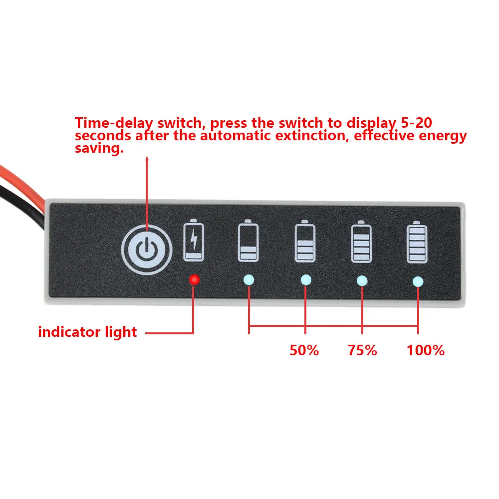 1S 3S 4S 7S Batterijniveau-indicator Ijzer Ternaire Loodzuurcapaciteit Display Fosfaat Batterijtester Meter 3.7V 4.2V 12.6V 29.4V