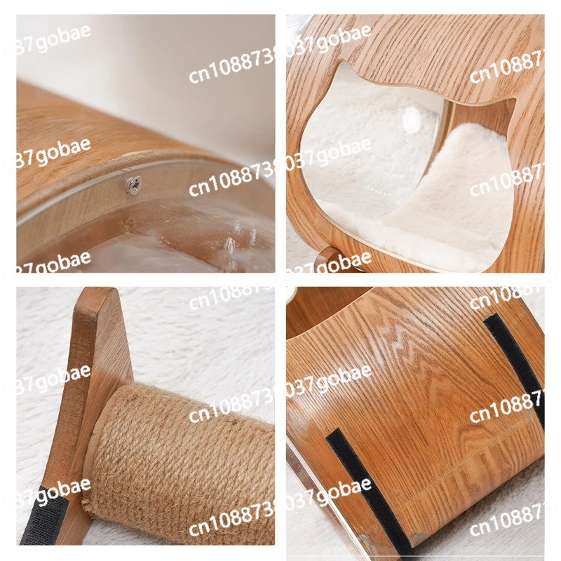 Cat House Transparant Cat Space Capsule Klimrek Nest Acryl