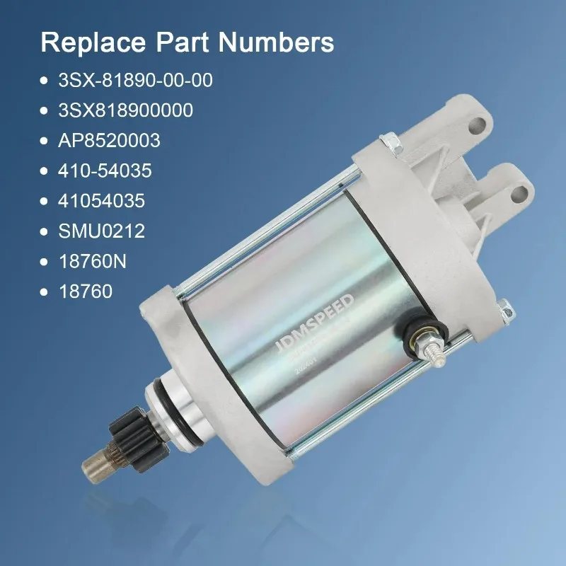Starter 3SX818900000 Compatible with Raptor 660 Yamaha 2001-2005, Replace 3SX-81890-00-00 AP8520003, 410-54035, 41054035