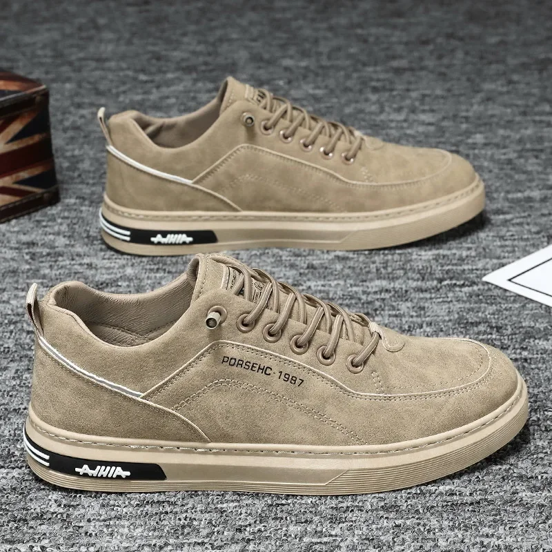Nuevos zapatos de seguridad para el trabajo transpirables de otoño para hombre, zapatos deportivos informales a la moda, zapatos de tablero versátiles para motociclistas