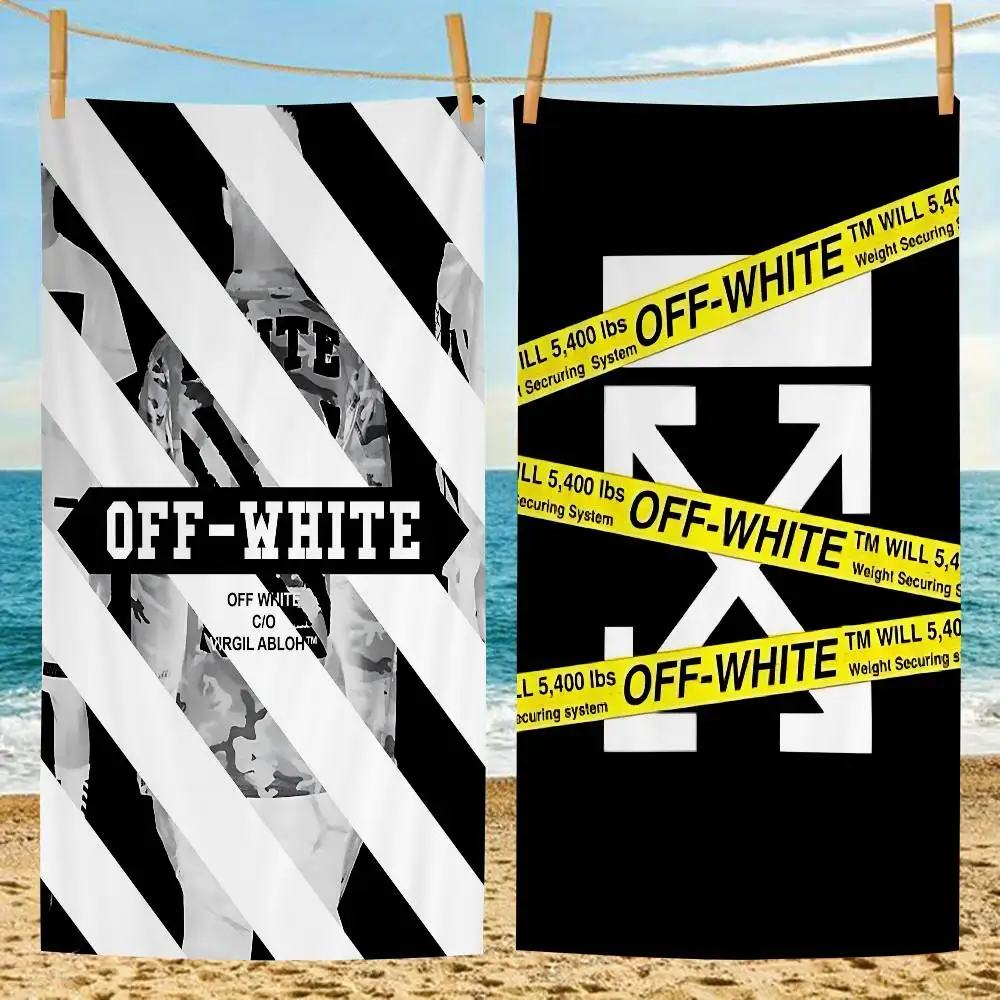 Fashion Brand O-Off W-White Big Microfiber Beach Towels Quick Dry Towel Sand Beach Towels Pool Towel for Travel Swim Pool Yoga