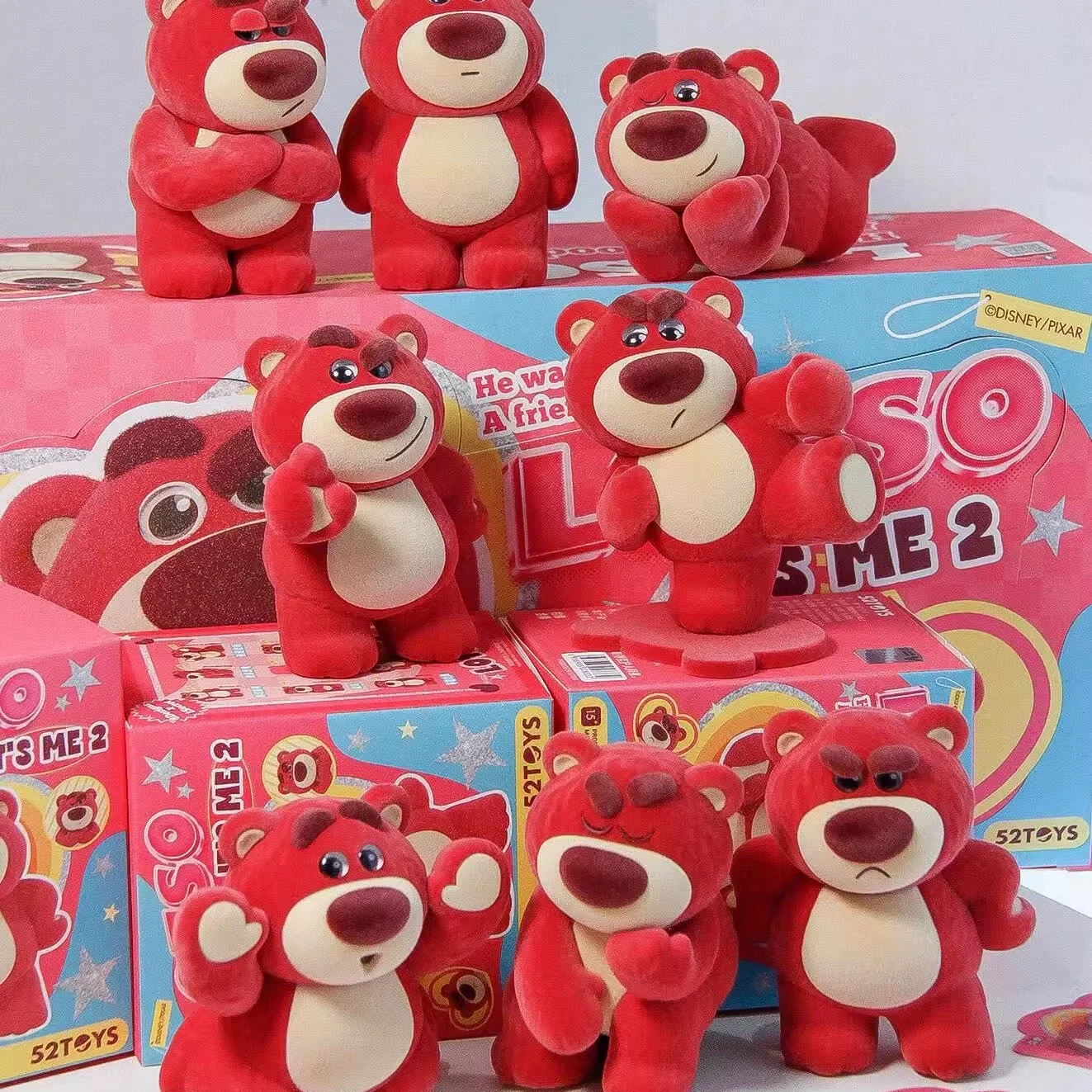 Disney Losto Strawberry Bear Blind Box Collection Trend Figure Kawaii Desktop Ornament Children'S Toy Boy Girl Birthday Gift