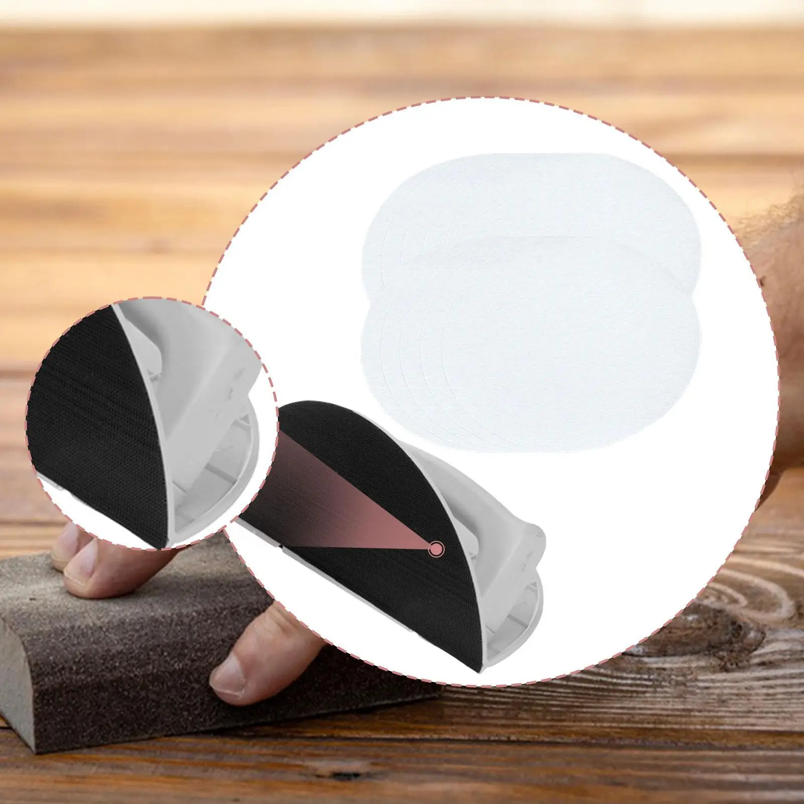 Lixadeira de canto para drywall 8,66x4,33x4,33 polegadas Suporte para limpeza