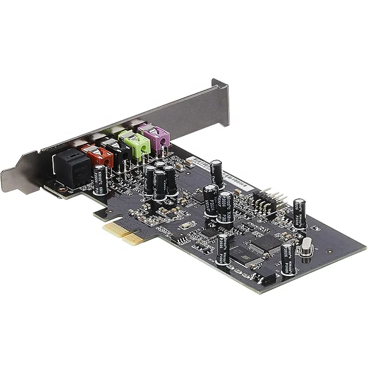 Оригинальная новая игровая звуковая карта PCIe для Xonar SE 5,1 с 192 кГц/24 бит аудио высокого разрешения и 116dB SNR