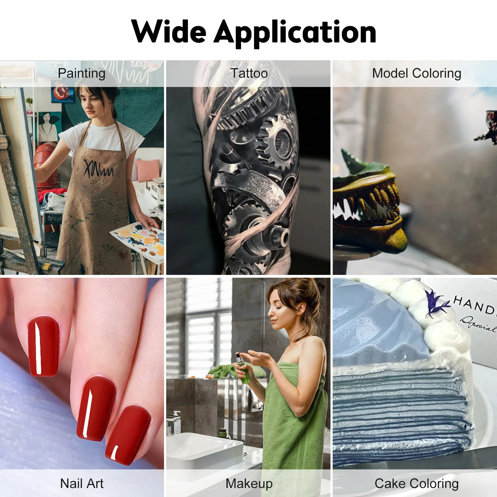 Draagbare draadloze 40PSI hogedruk airbrushkit Oplaadbare draagbare luchtborstels met 0,3 mm punt voor schilderen